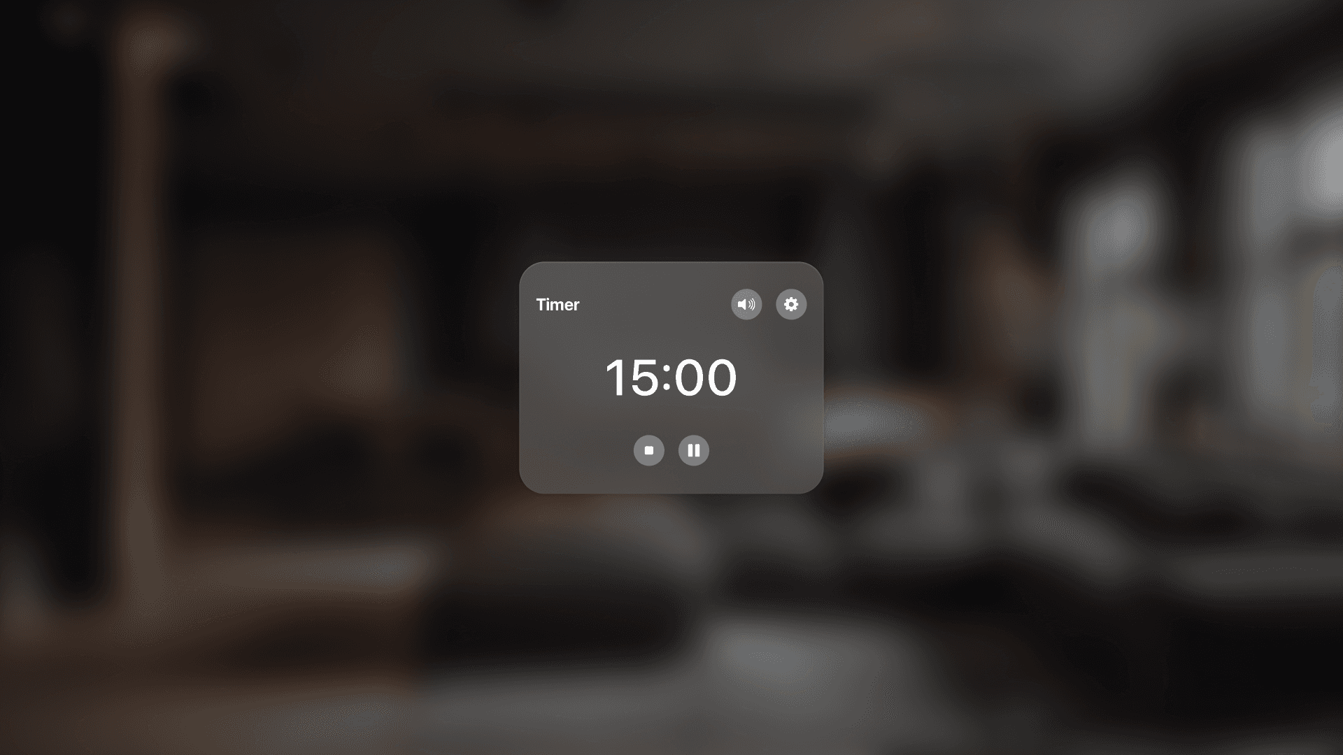 The Pomodoro timer floating in space
