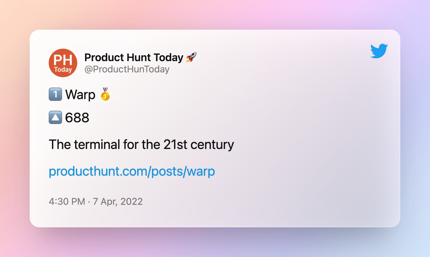 Thread of Product Hunt Today